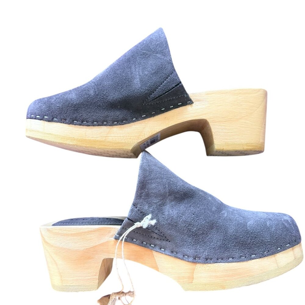 -Rag & Co. DARCIE Gray Suede Clogs Women's Size 5 NWT- - Picture 4 of 6